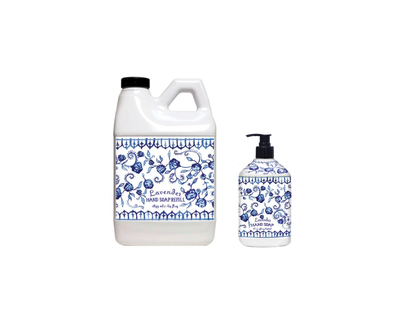 Home and Body Company Italian Deruta Hand Soap Set 22 Ounce Soap With a