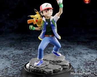 Pokemon Black & White Trainer Figures Ash with Pikachu Exclusive