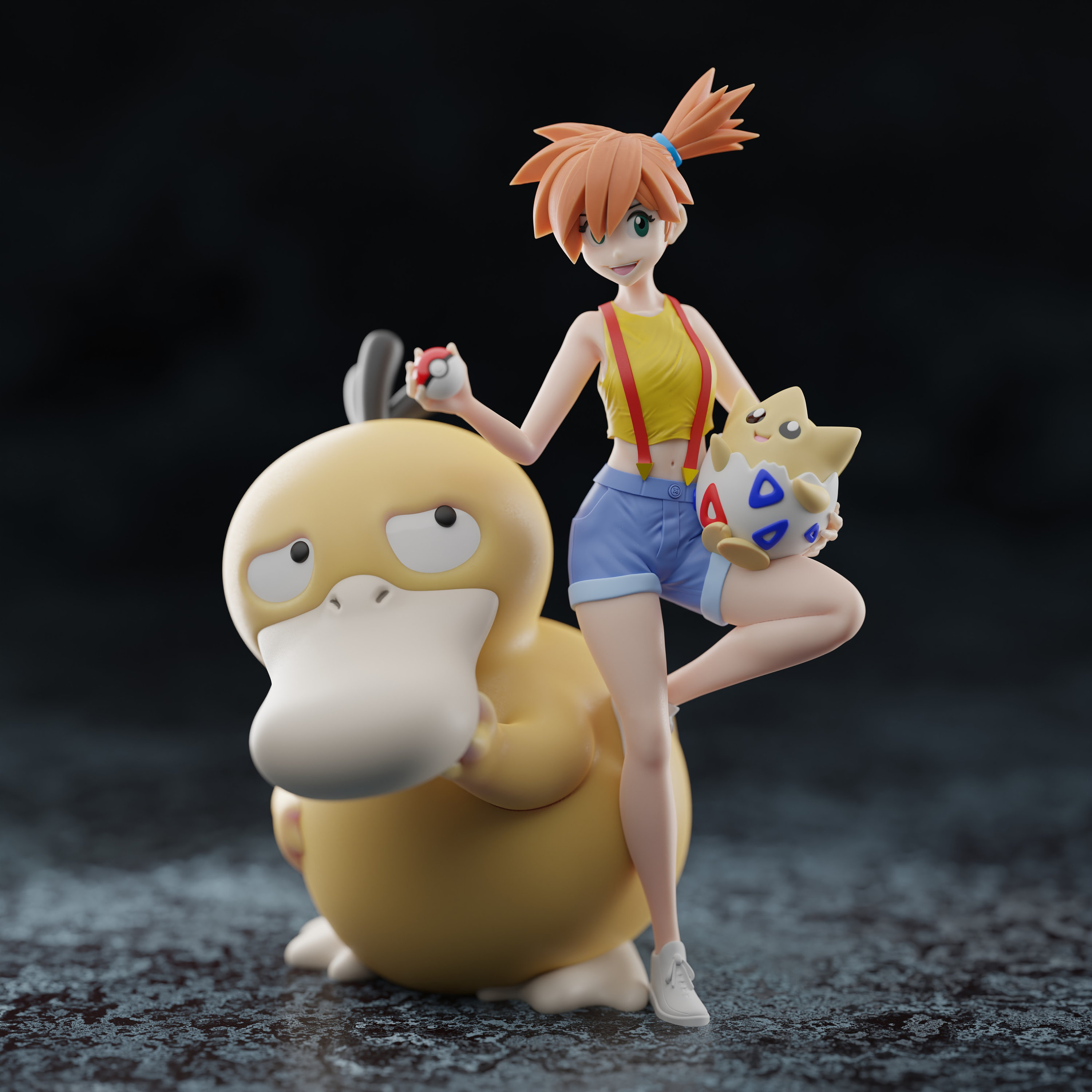 Misty - STL Pokemon HeartGold and SoulSilver 3D model 3D printable