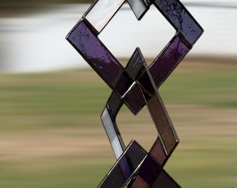 stained glass, stained glass mobile, suncatcher, gift