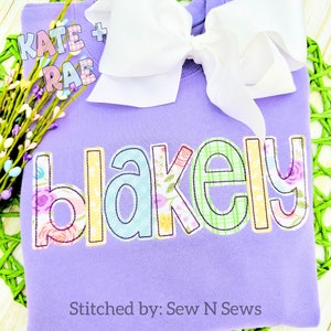 Cupcake Bean Stitch Applique Embroidery Font - Bean Stitch Embroidery Font - Bean Stitch Applique Embroidery Font - Applique Font