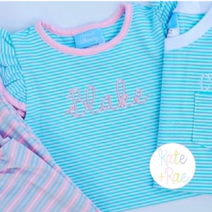 Preppy Satin Stitch Embroidery Font - Script Satin Stitch Embroidery Font - Bow Satin Stitch Embroidery Font - Digital Download