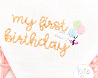 Design de Bordado para Mini Balões de Aniversário - Design de Bordado para Balões - Design de Bordado para Balões de Aniversário - Mini Balões de Aniversário