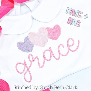 Heart Trio Mini Fill Embroidery Design - Valentine&#39;s Day Mini Fill Embroidery Design - Heart Mini Fill Embroidery Design - Mini Fill