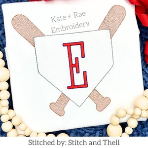 Boy&#39;s Baseball Frame Sketch Stitch Embroidery Design - Baseball Embroidery Design - Baseball Trio Embroidery Design