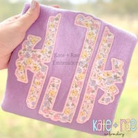 Monogram Applique - Etsy