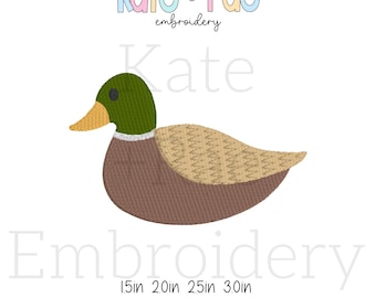 Ente Mini Fill Stickdatei - Bauernhof Mini Fill Stickmuster - Ente Stickdatei - Bauernhof Stickdatei - Stockente Duck Mini