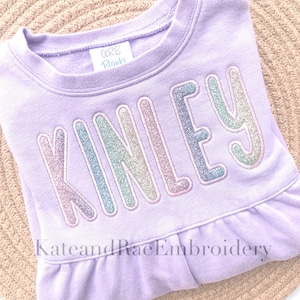 Simple Life Applique Satin Stitch Embroidery Font - Satin Stitch Embroidery Font - Satin Stitch Applique Embroidery Font - Applique Font