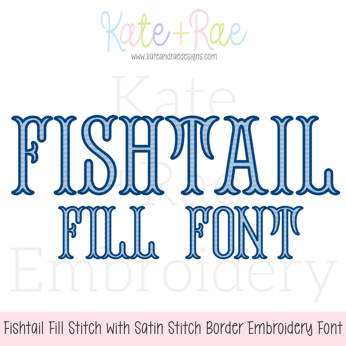 Fishtail Fill Stitch With Satin Stitch Border Machine Embroidery Font ...