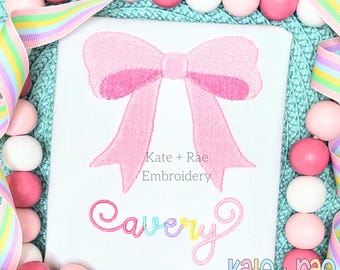 Kinley Bow Mini Fill Embroidery Design - Bow Mini Fill Embroidery Design - Coquette Bow Mini Fill Embroidery Design - Digital Download