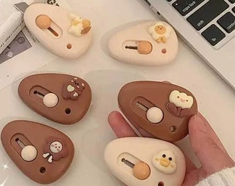 Cute Kawaii Egg Shaped Box Cutters, Keychain knife, Cute Box Cutter, Kawaii box cutter, Craft knife, Stationary, Utility Knife, Trendy