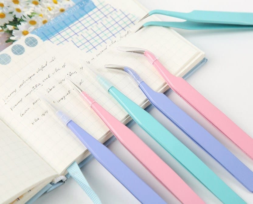 Candy Point Tweezers Craft Tweezers Sticker Tweezers Toploader Deco Tool  Polco Tool Polco Tweezers Sticker Deco Tweezers 