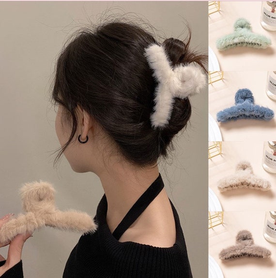 Faux Fur Hair Claw, Kawaii, Hair Claw, Gifts for Her, Hair  display picture 2
