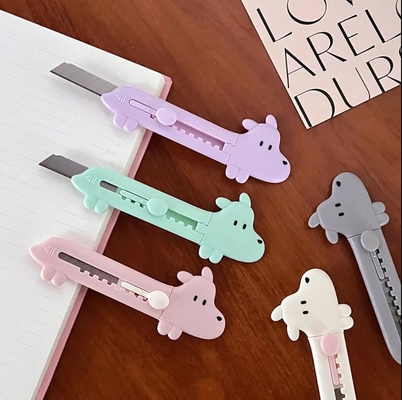 NEW IN Cute Puppy Animal Cartoon Kawaii, Box Cutter, Dog, Box Cutter ...