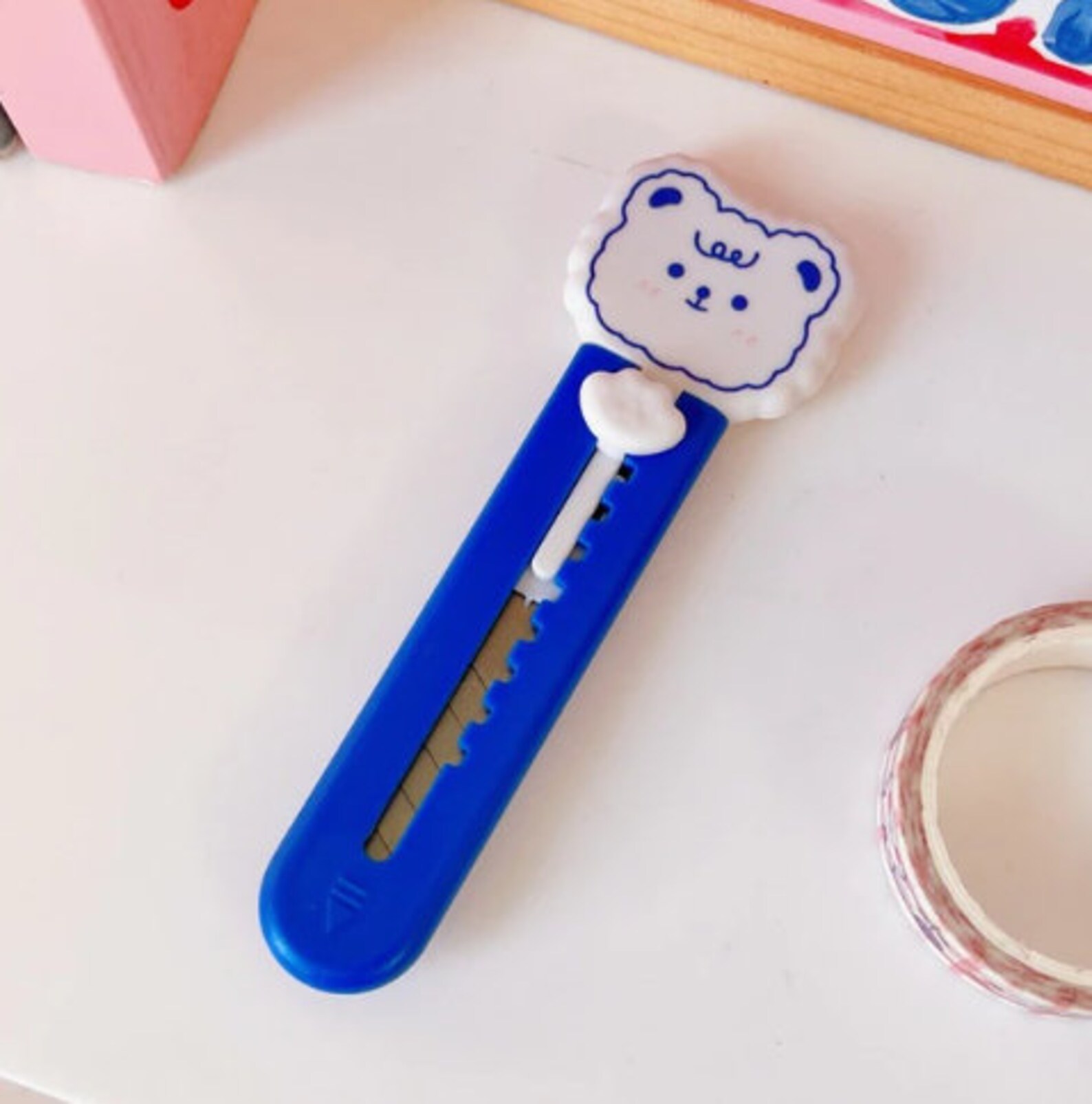 NEW IN Cute Animal Cartoon Kawaii, Box Cutter, Bear, Bunny, Box Cutter ...