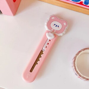 NEW IN Cute Animal Cartoon Kawaii, Box Cutter, Bear, Bunny, Box Cutter ...
