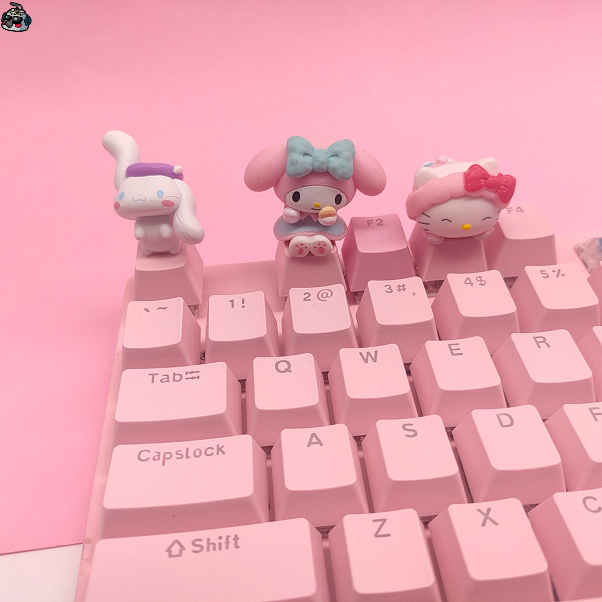 Joli capuchon rose Sanrio Hello Kitty Artisan pour clavier mécanique  Capuchon Kawaii Capuchon Kuromi Capuchon My Melody Matériau ABS -   France