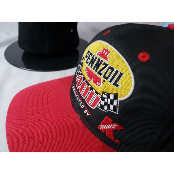 Pennzoil 400 NASCAR Snapback Hat Mens Vintage Rac… - image 3