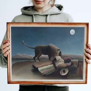 The Sleeping Gypsy Henri Rousseau Classical Art Digital Download ...