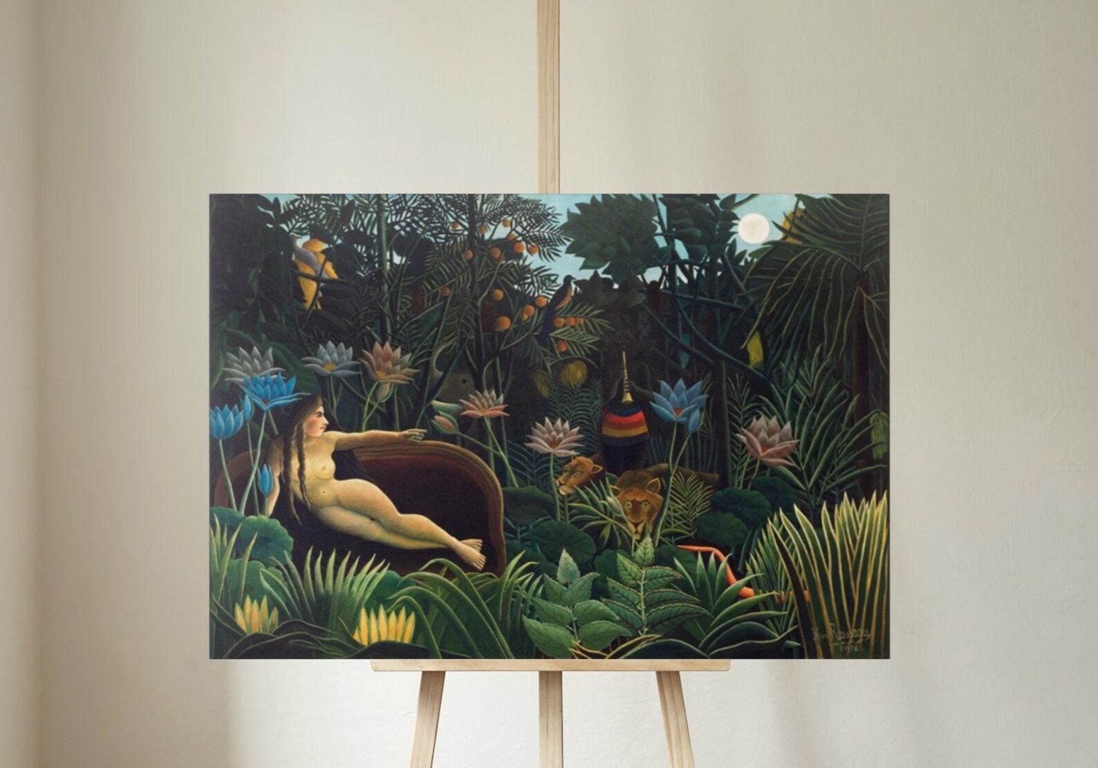 The Dream - Henri Rousseau | Classical Art Digital Download, Botanical Jungle Female Nude, Wall