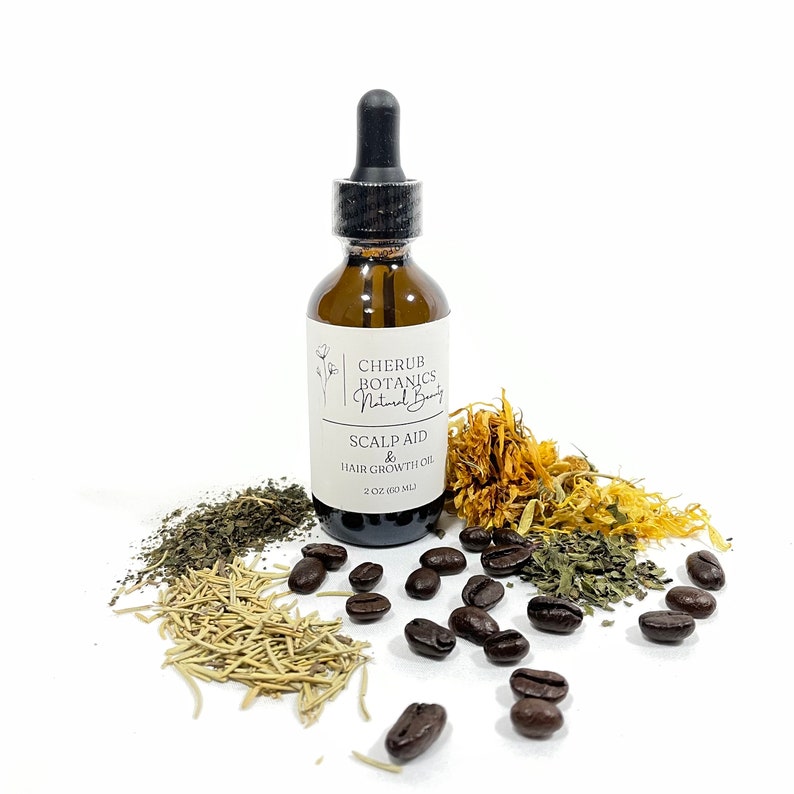 Scalp Oil, Green Coffee Bean Oil, Natural Calendula, Nettle and