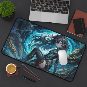 Anime school uniform girls classroom vocaloid Playmat Gaming Mat