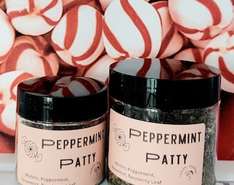 Peppermint Patty PRE-GROUND Herbal Blend- All Natural- Minty - Refreshing- 100% Organic