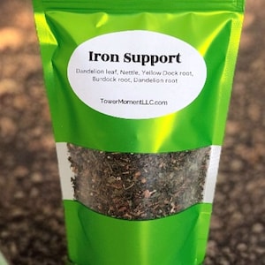 Iron Support Herbal Blend - Loose tea- Organic- Wild Crafted