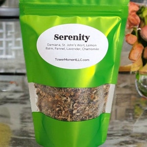Serenity Herbal Tea - Stress & Mild Anxiety- Loose tea- Organic- Wild Crafted