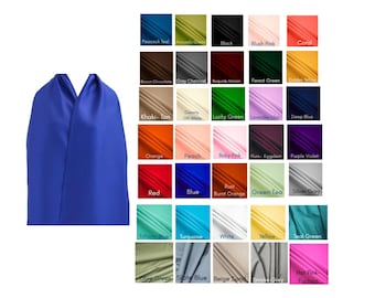 Solid color Adult Bib Scarf , Dining Scarves, Clothing Protectors. Reversible, Woman, men easy on front Snap,  Washable, Reusable for Eating