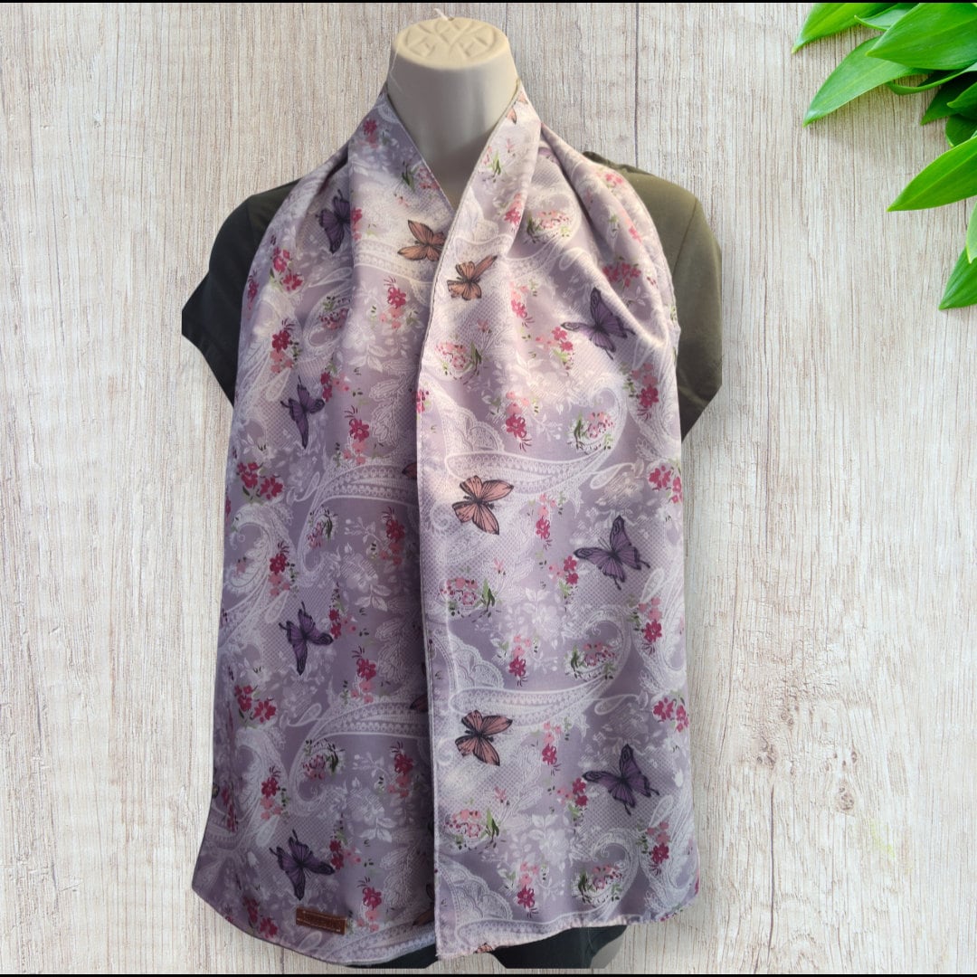Butterflies Dining Scarves, Clothing Protectors Adult Bib Scarf.…