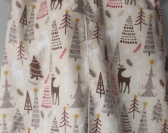 Festive Christmas Adult Bib Scarf Dining Scarves, Clothing Protectors . Reversible, Woman, easy on Magnetic Washable , Reusable for Eating