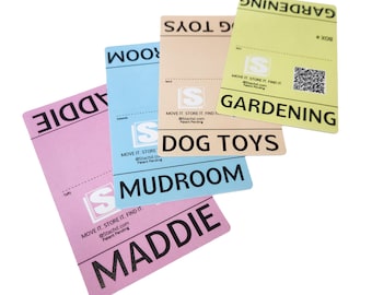 QR Coded Custom Moving Stickers, Moving Labels, Packing Stickers, Packing Labels,Color Coded Moving Labels, Inventory Labels,Moving Stickers