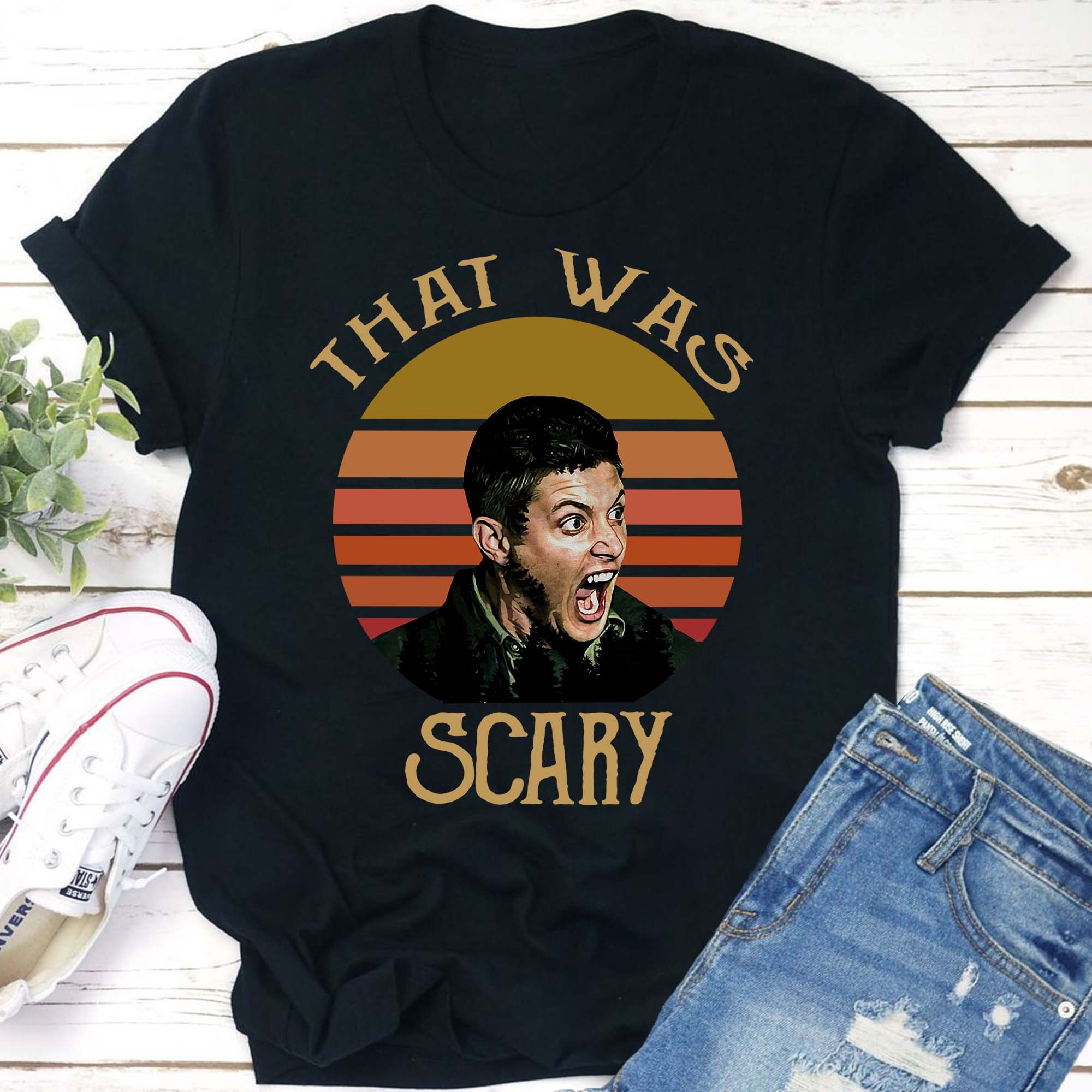 Discover That Was Scary Shirt, Dean Winchester Vintage T-Shirt, Supernatural Shirt, Winchester Shirt, Dean Winchester Shirt, Horror Movie Shirt BA158