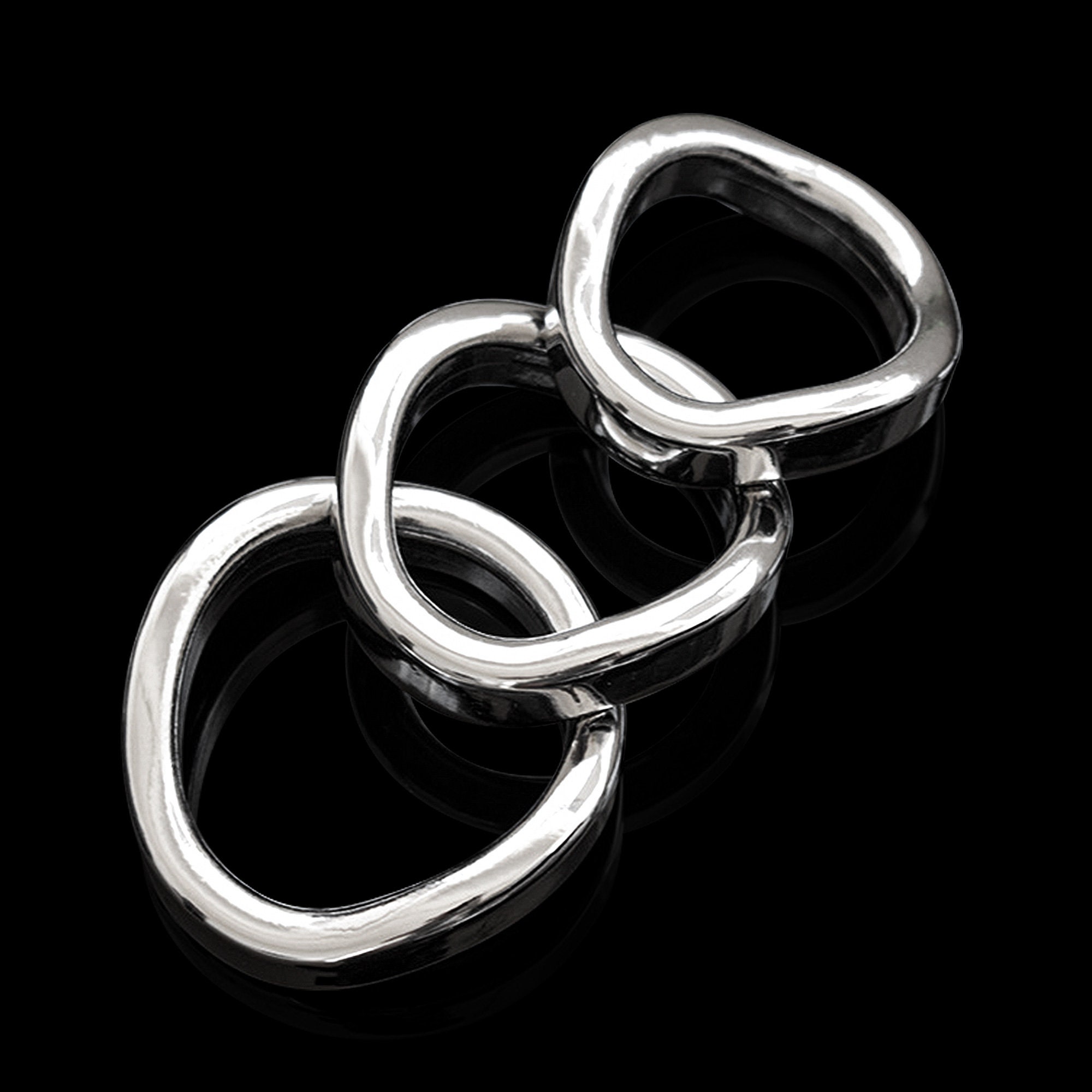 Male Cock Ring Smooth Curved Shape Fit Against Your Body pic