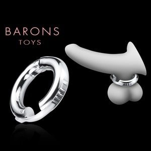 Metal Cock Ring Penis Weight Pleasure Spikes Ring for Men, Male Stainless  Steel Testicle Stretching Rings Sexual Stimulation Device Prolonged  Erection