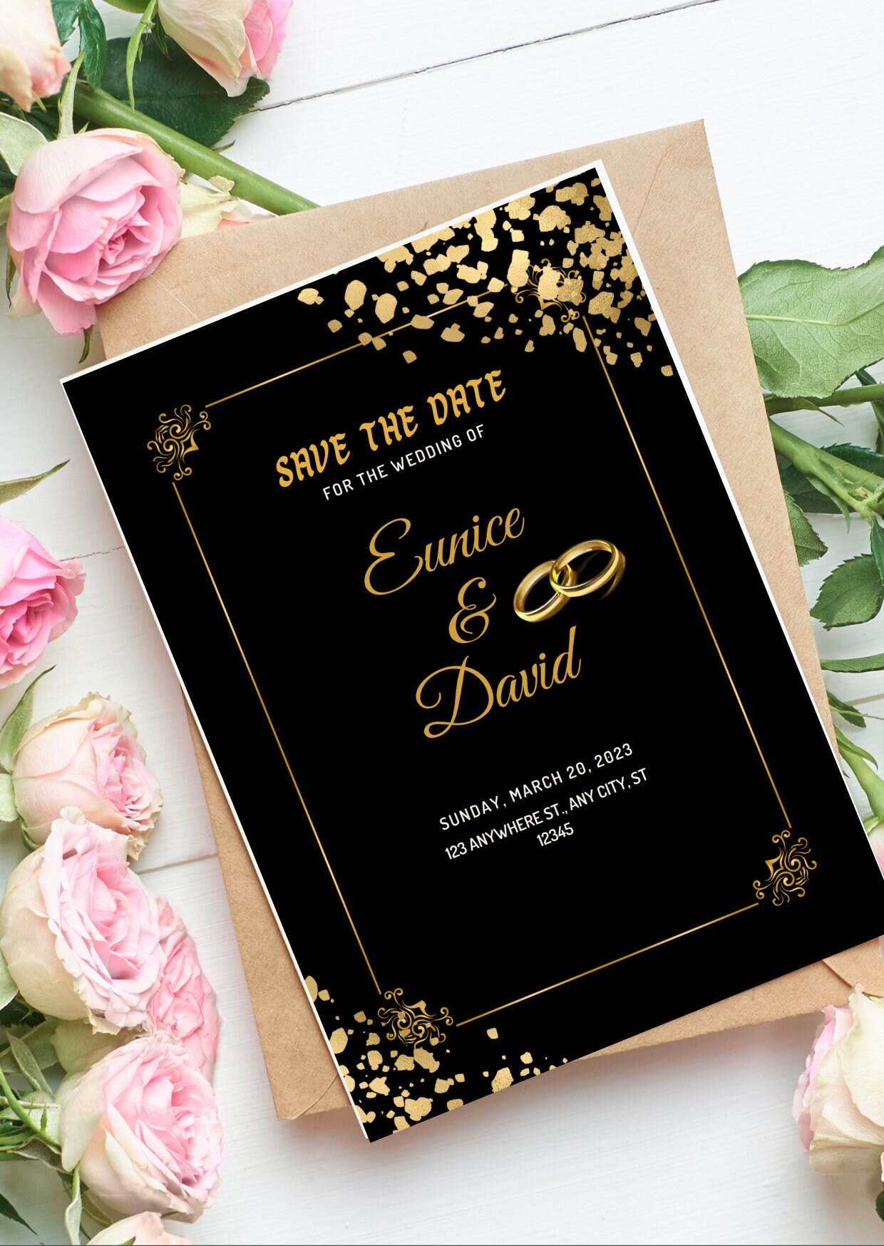 Editable Wedding Invite | Modern Wedding Invite | Invitation Card ...