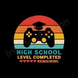 Retro Graduation Shirt, Shirt for Graduates, Funny Gamer Gift for Seniors, Graduation Ceremony Outfit High School, Bachelors, Masters, PhD