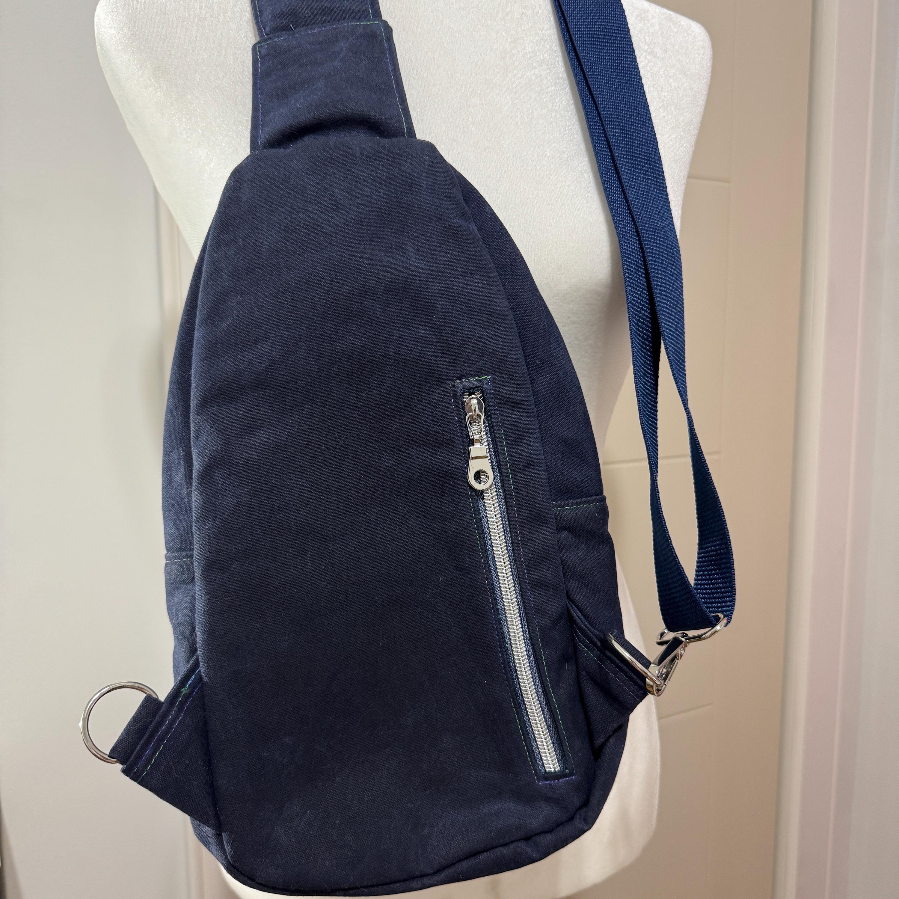 Classic trapezium sling bag