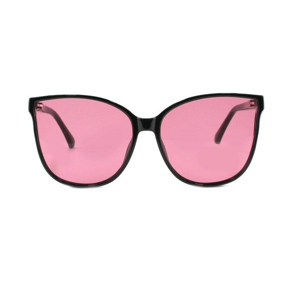Buy 10010 Pugs Womens 100% UV Sunglasses with Rhinestone Flower (Red Frame,  Black Lens) Online at desertcartINDIA