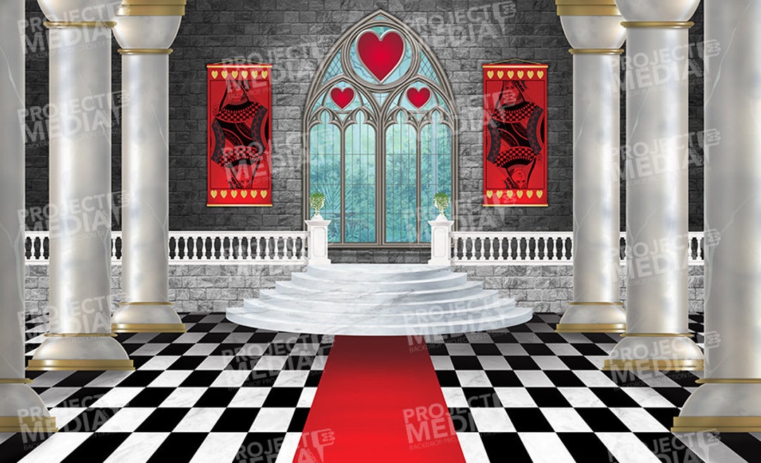 Palace Interior Stage Backdrop Digital Format for Projection Onto