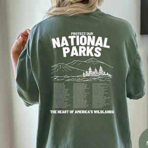 National park shirt, Protect Our National Parks Comfort Colors® Shirt, Protect Our Parks Tee, Nature Lover Gift