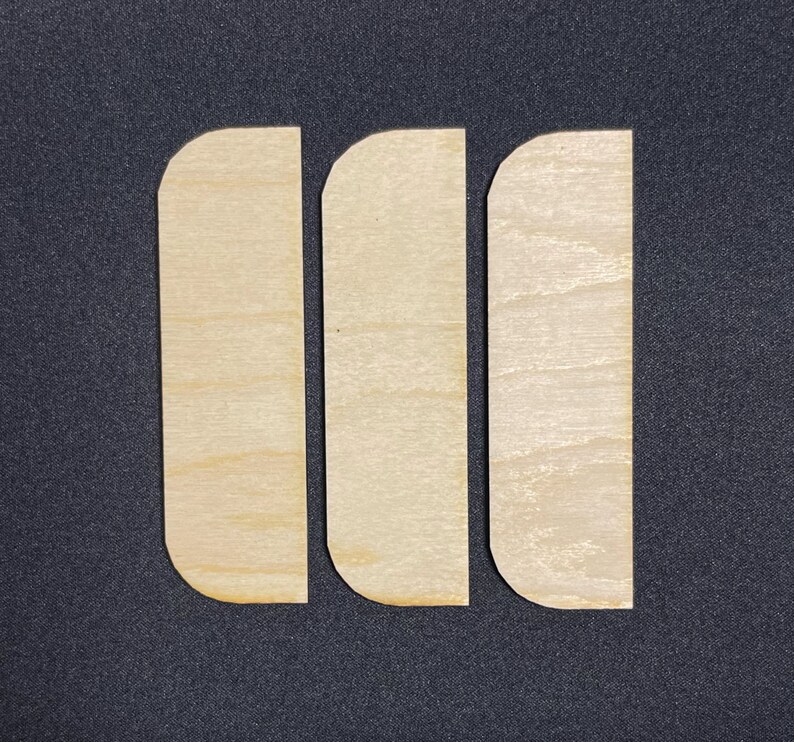 3.5 Inch Wood Door Hinge Filler Plates W/ Adhesive Back 3 in Etsy