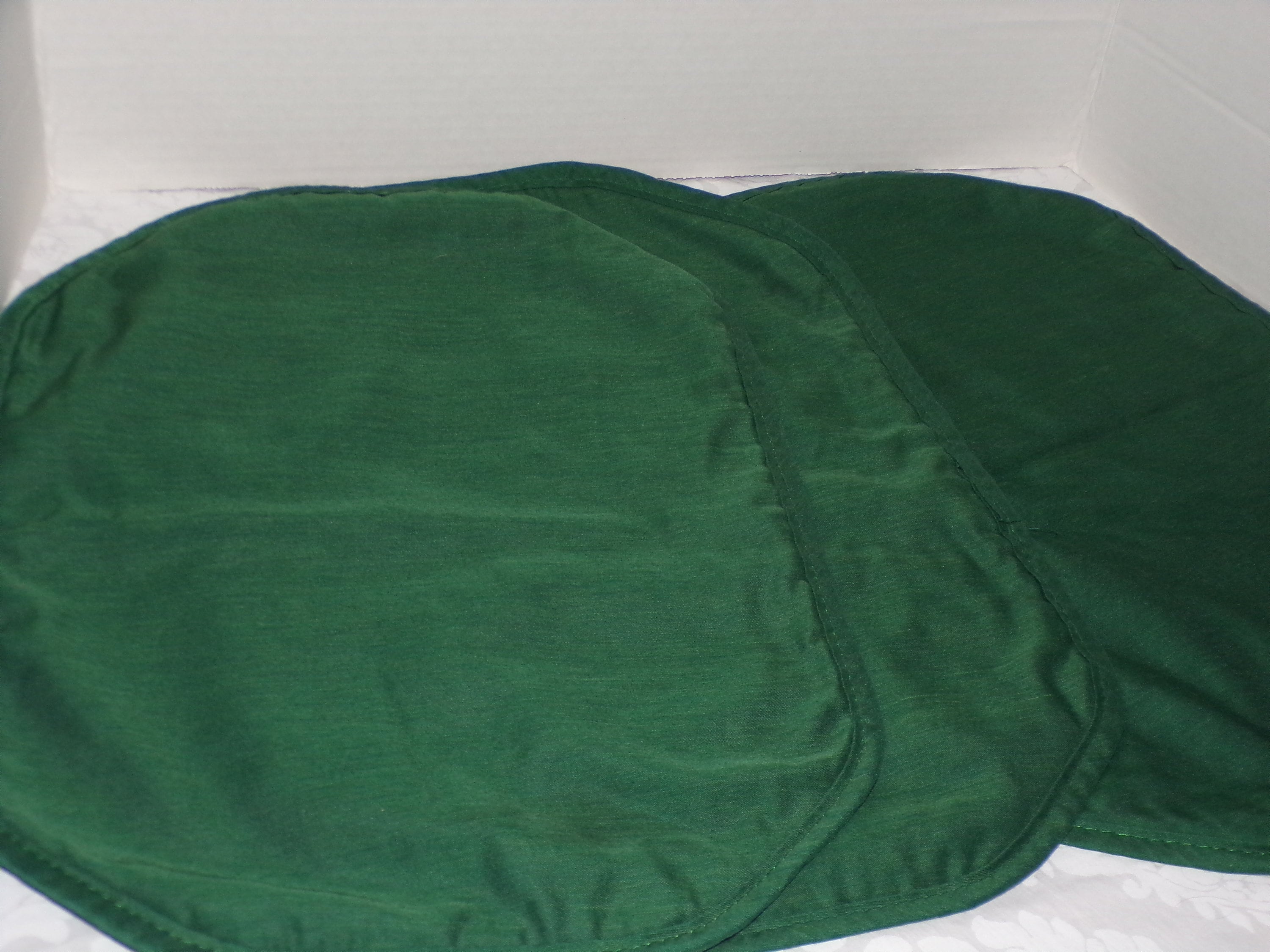 Set of 6 Solid Dark Green Placemats Etsy