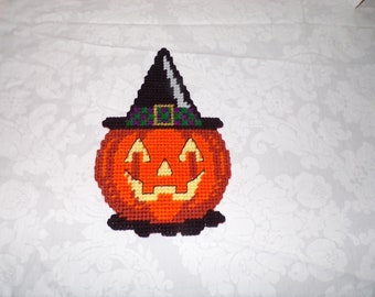 Halloween Pumpkin Witch Hat Wallhanging
