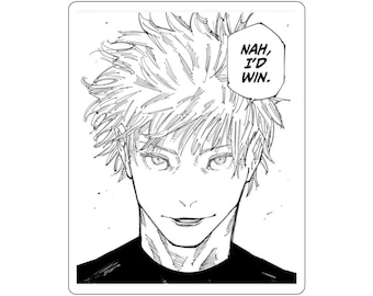 Gojo Satoru Nah I&#39;d Win Sticker - Gojo Nah Id Win - Nah I&#39;d Win Meme