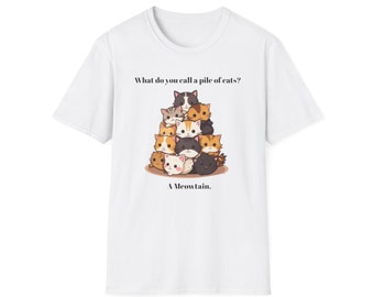 Meowtain of Cat Joke Shirt Pun