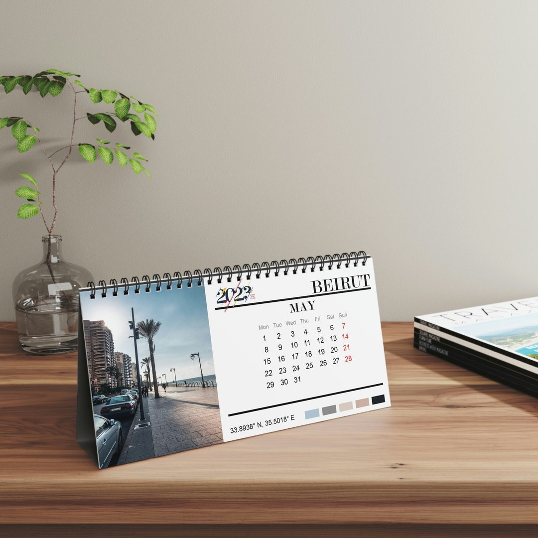Beirut City 2023 Desk Calendar Middle East Cities 2023 Desk Etsy