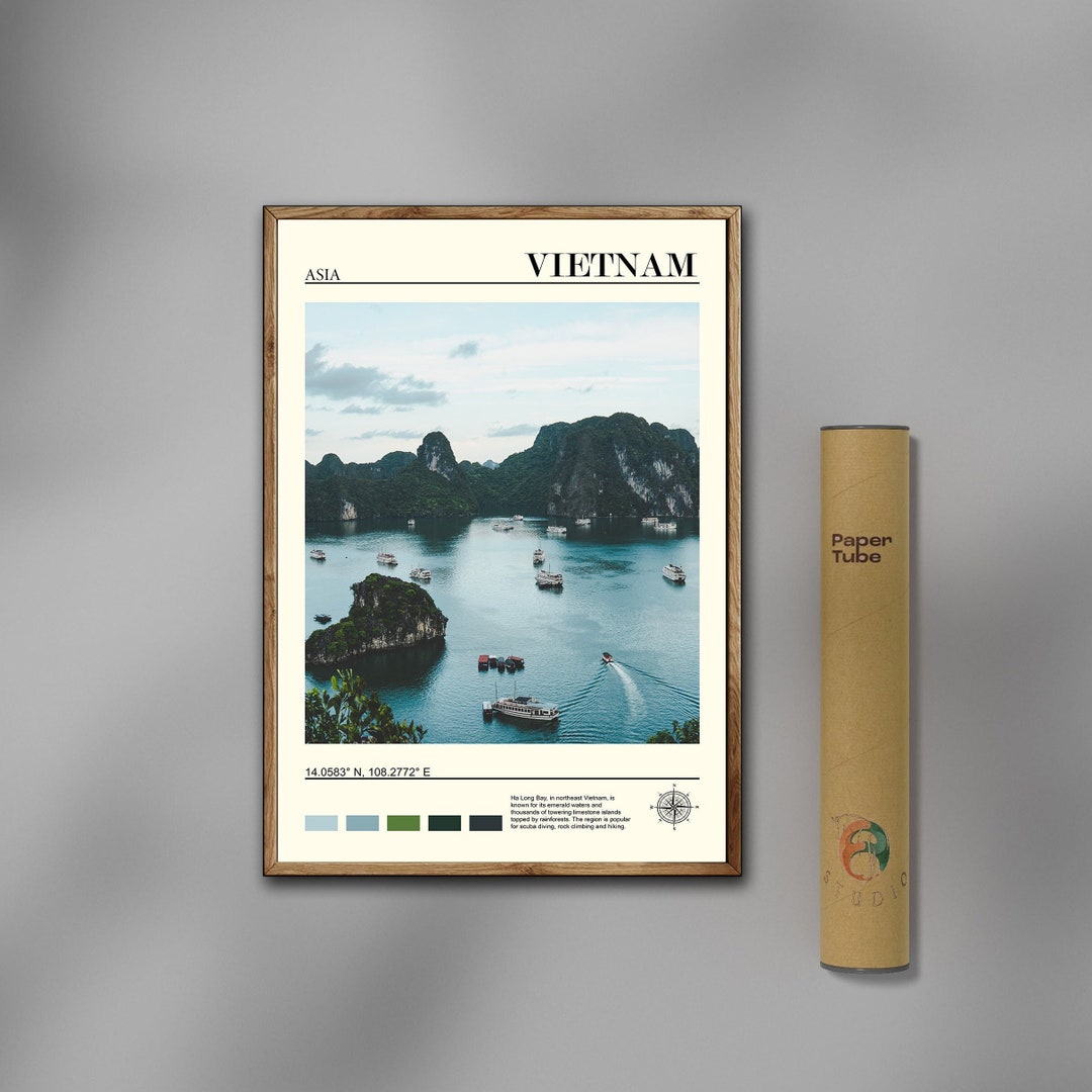 Vietnam Print Vietnam Wall Art Vietnam Poster Vietnam Etsy
