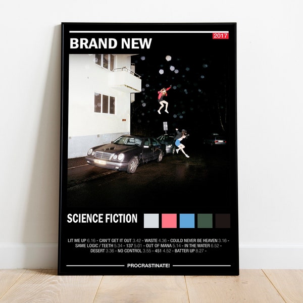 Brand New - Science Fiction - Album Poster | Color Optional | Wall Decor | Scrapbook Art | Music | Printable Scrapbook Art | Alternative Music Gift